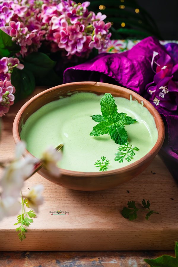 Yogurt Coriander Mint Chutney 