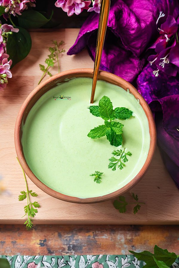 Yogurt Coriander Mint Chutney 