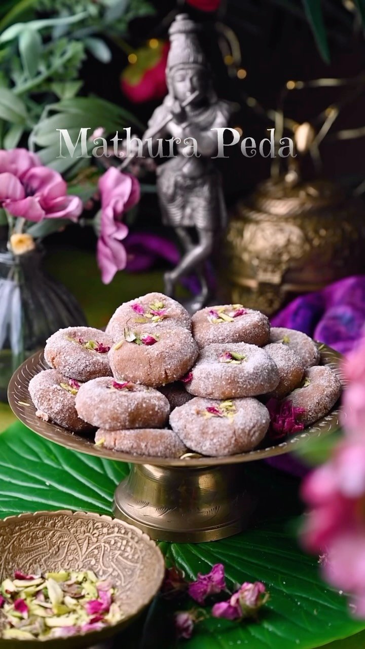 ✨ Mathura Peda — Janmashtami Special! 💛🦚

A sweet taste of tradition, made in just 30 minutes! Mathura Peda is a classic Indian mithai known for its rich, grainy texture and irresistible caramelized flavor.

Traditionally made with slow roasted khoya, this easy milk powder version gives you that authentic Mathura Peda taste without the long cooking time! Finished with bura sugar for that signature Mathura Peda look and melt in mouth sweetness. 🤎

Perfect for the upcoming Janmashtami celebrations, prasad, festive gifting, or simply satisfying your mithai cravings! ✨

💬 Comment “PEDA” and I’ll send the full recipe straight to your inbox!
.
Follow @binjalsvegkitchen for more delicious vegetarian recipes! ❤️