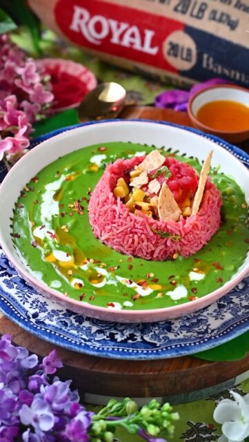 Spring on a plate with this vibrant Beetroot Garlic Rice with Creamy Spinach Corn Sauce. 🌸🌿
This dish is all about fresh colors, bold flavors, and comforting textures that feel just right for the season. 
#ad Made using @authenticroyalfoods Royal Basmati Rice 20lb jute bag, as you all know my favorite rice brand. Every grain turns out long, fluffy, and perfectly separate, making it 
the ideal base to soak up all that garlicky beetroot flavor. Paired with a rich and creamy spinach corn sauce, this becomes a complete entrée that is both wholesome and elegant. Whether you serve it as a plated dish or a cozy bowl, it is guaranteed to brighten up your table this spring.
.
Comment “BEETROOT” and I will share the recipe straight to your inbox.
.
.
.
.