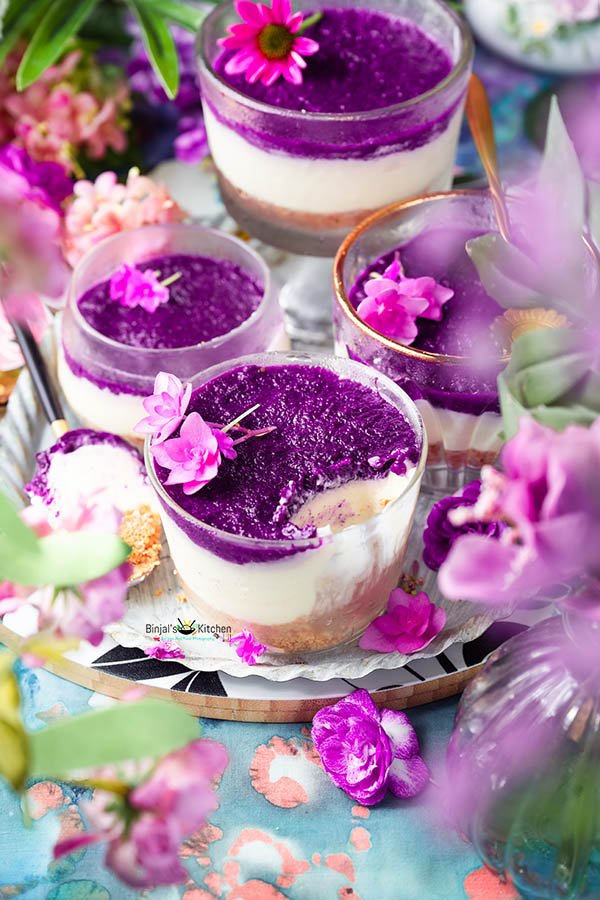 No Bake Jamun Cheesecakes