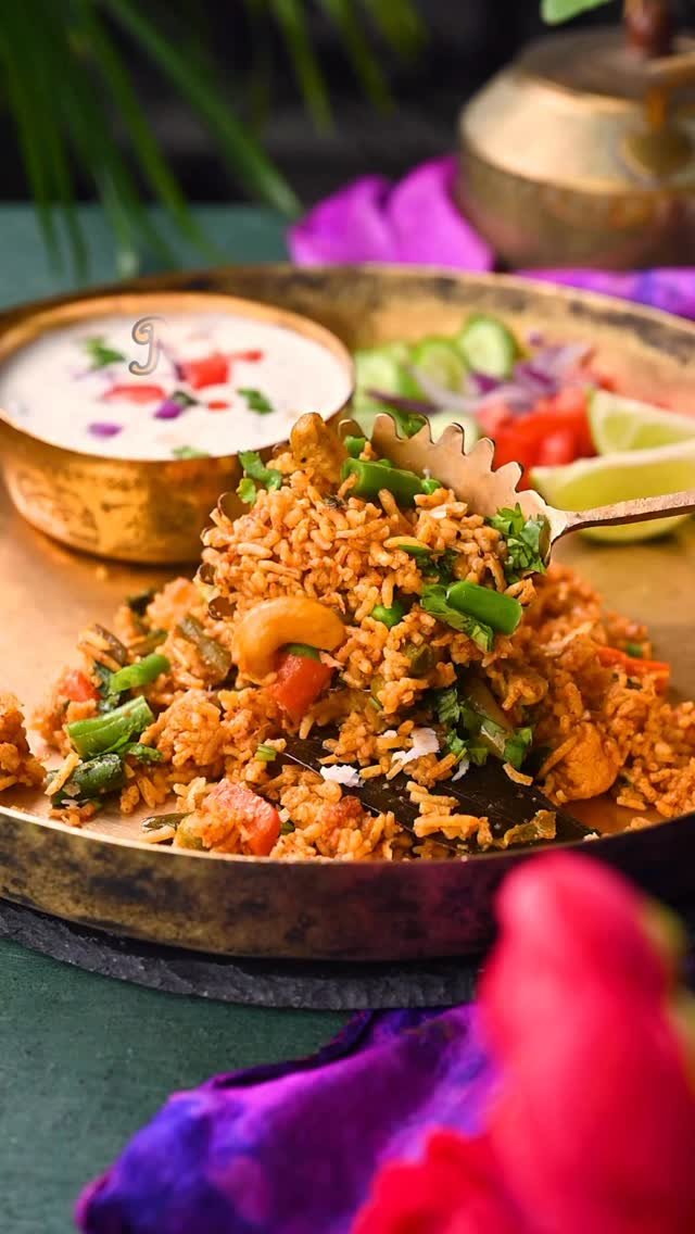 Masale Bhat or Bhaat मसाले भात
isn’t just food; it’s a symbol of Maharashtra’s rich culture and the diversity of Indian cooking. The mix of colorful vegetables makes it visually appealing, and the Basmati rice holds all the flavorful spices. The tempting aroma of the spices fills the air, making the unique taste of Masale Bhat unforgettable. This spiced rice dish is a celebration of tradition and togetherness, often enjoyed during festive occasions and family gatherings. 
.
Comment “ BHAT “ I’ll share with you in your inbox 
.
.
.
.
( Masale Bhat, bhaat, masala, Rice Dish, Indian food, pulao, Maharastra, Pune, marathi, one pot meal, easy meal, healthy)