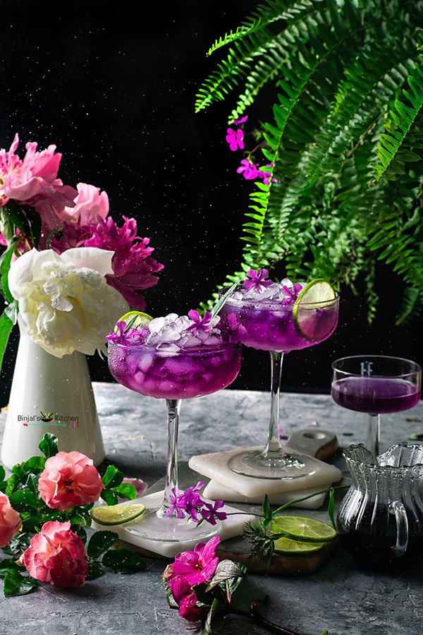 Colorful abstract digital art with vibrant purple, pink, and blue hues.