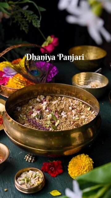 💛 Dhaniya Panjari – Janmashtami Special 💛

Dhaniya Panjari is one of those traditional prasad recipes that brings back the true festive feeling of Janmashtami. 🙏✨ Made with roasted coriander powder, nuts, seeds, spices, and a little sweetness, this simple mixture is packed with flavor and has the most delicious nutty crunch.

It’s traditionally prepared as bhog for Lord Krishna during Janmashtami, but honestly, once you make it, you’ll find yourself going back for another spoonful! 😋💛

Perfect to make for Janmashtami, offer as prasad, and share with family and friends.

💬 Comment “PANJARI” and I’ll share the recipe details with you in your inbox!

Follow @binjalsvegkitchen for more traditional Indian recipes and festive treats. ✨