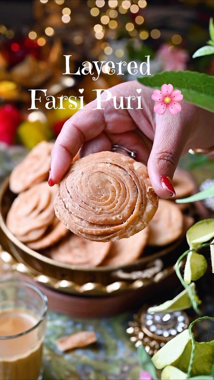Layered Farsi Puri ✨
Flaky Verki Puri for Diwali
.
.
A beloved Indian snack cherished for its flaky, crisp texture and rich, savory flavor! Originating from Gujarat, farsi puri is often made during festivals like Diwali, and these golden layers are pure nostalgia 🪔
.
.
Comment “PURI” below and I will share the recipe straight to your inbox!
.
.
.
👉 Follow @binjalsvegkitchen for festive Gujarati snacks and Diwali faral!