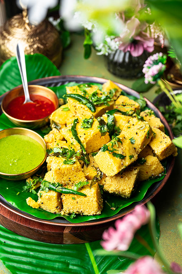 Vati Dal Na Khaman Dhokla - Binjal's VEG Kitchen