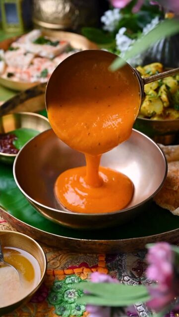 Comment “ AAMRAS “ I’ll send recipe to your inbox!
.
The Quintessential Gujarati Mango Delicacy, there’s nothing that says Indian summer like the luxurious taste of Aamras or Keri No Ras. Traditionally, it is accompanied by a spread of Gujarati delicacies, including puri, Bateta nu suku shaak, and idada/ Khatta Dhokla.
.
.