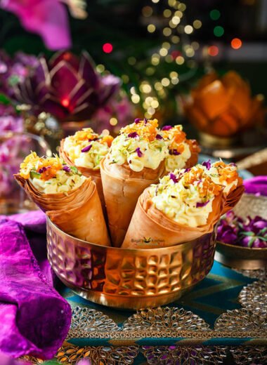 Baklava Motichur Cream Cone