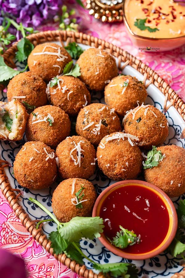Chili Cheese Rice Balls