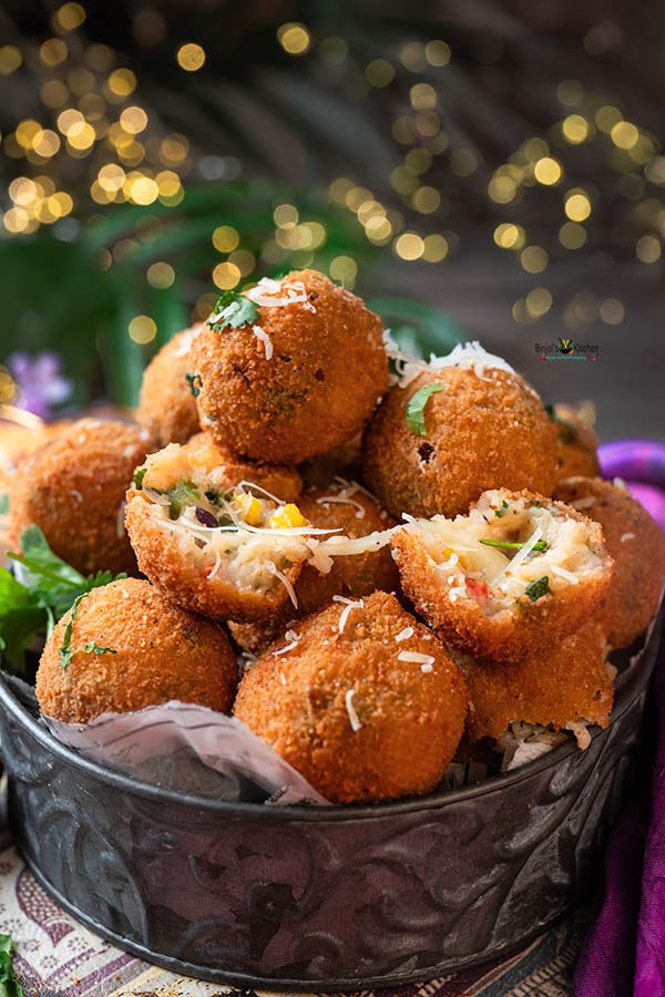 Chili Cheese Rice Balls