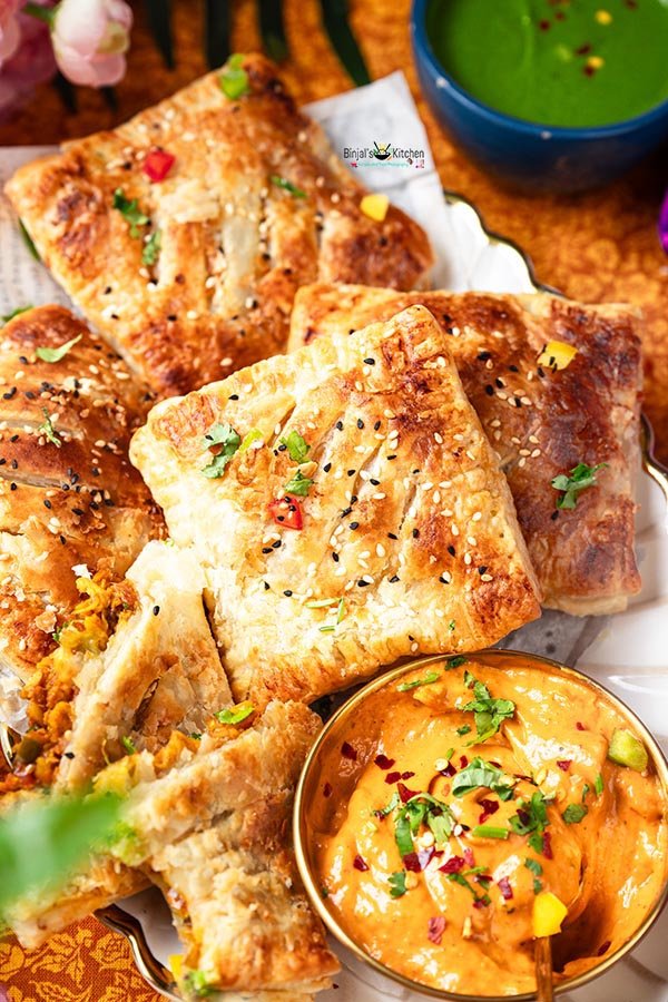 Plant Based Chicken Masala Puff
