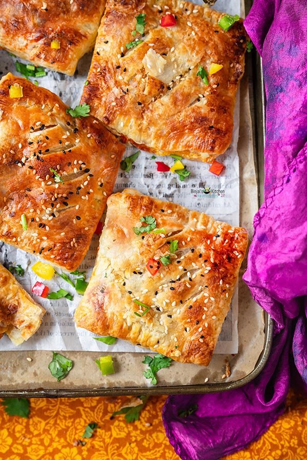 Plant Based Chicken Masala Puff