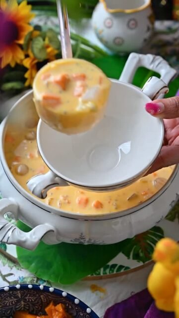 Mango Sago Pudding 
A creamy, refreshing, and tropical Asian dessert made with juicy ripe mangoes, chewy sago pearls, milk, tender coconut, and homemade coconut water jelly. Popular in Asian countries and now loved worldwide.
.
Comment “ MANGO SAGO “ I’ll send recipe to your inbox!