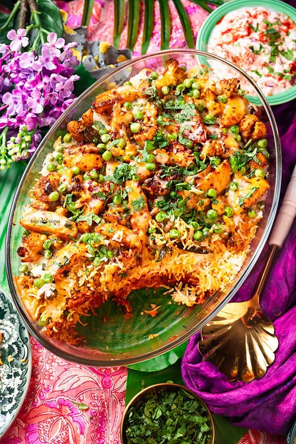 Baked Aloo Gobhi Rice
