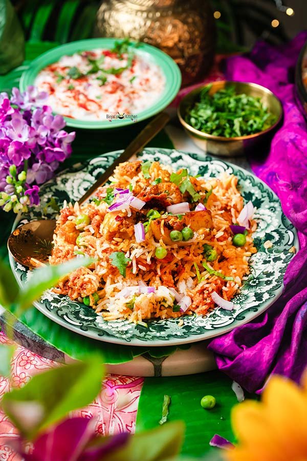 Baked Aloo Gobhi Rice 