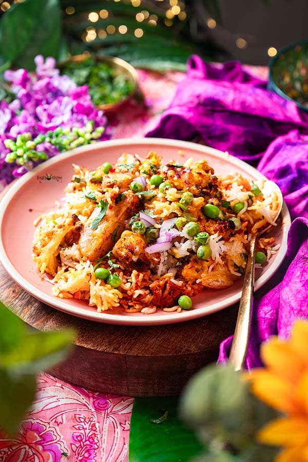 Baked Aloo Gobhi Rice