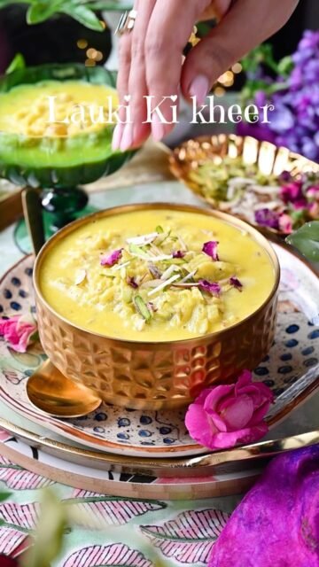 ✨ Lauki Ki Kheer | Dudhi Kheer | Bottle Gourd Pudding ✨

Lauki Ki Kheer is a rich, creamy, and delicious Indian dessert made with grated bottle gourd, milk, sugar, and flavored with cardamom, saffron, and nuts. This traditional sweet is light, refreshing, and perfect for festivals, vrat (fasting), or whenever you’re craving a comforting homemade dessert.

💚 Comment “Lauki” and I’ll send the recipe to your inbox!

❤️ Follow @binjalsvegkitchen for more easy and delicious vegetarian recipes.