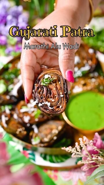 Patra | Alu Wadi | Gujarati Patra 💚
A delicious traditional snack popular across Gujarat, Maharashtra & Madhya Pradesh! Fresh colocasia leaves layered with a spicy, tangy & slightly sweet besan mixture, steamed, sliced and then pan roasted until golden & crispy. 😋
Perfect as a snack, breakfast or a delicious side with your meal! Serve it with chutney and enjoy every bite. ❤️
Comment “Patra” and I’ll send you the full recipe in your inbox! 📩
Follow @binjalsvegkitchen for more delicious vegetarian recipes! 🌿