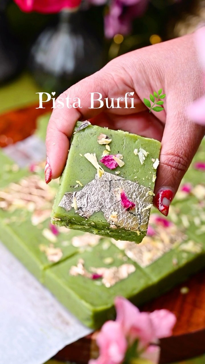 💚 Pista Burfi | Pistachio Barfi 💚

Rich, creamy, nutty, and absolutely irresistible! 😍 This beautiful Pista Burfi is made with pistachios, milk powder, fresh crumbled paneer, milk, sugar, ghee, and a hint of aromatic cardamom.

Soft and delicious with that gorgeous pistachio flavor, this homemade Indian mithai is perfect for festivals, celebrations, gifting, or simply satisfying your sweet tooth! ✨💚

Comment “PISTA” and I’ll send the full recipe straight to your inbox! 📩

Follow @binjalsvegkitchen for more delicious vegetarian recipes! ❤️