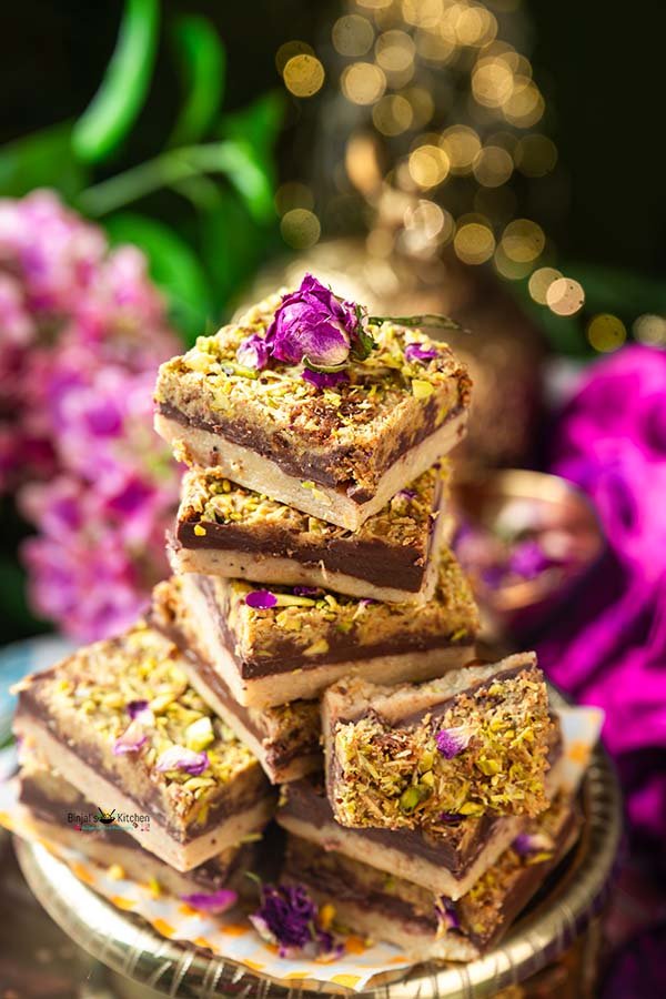 Dubai Chocolate Kaju Kataifi Burfi 
