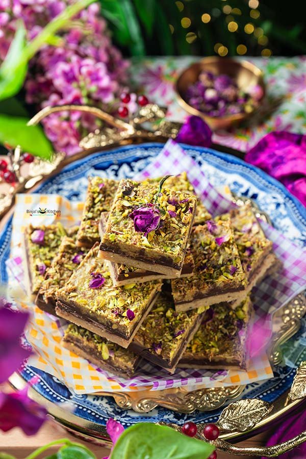 Dubai Chocolate Kaju Kataifi Burfi 