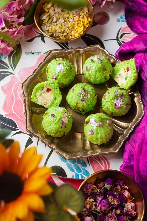 Lauki Modak Stuffed with Tutti Frutti Burfi 