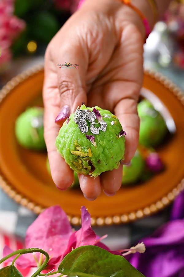 Lauki Modak Stuffed with Tutti Frutti Burfi 